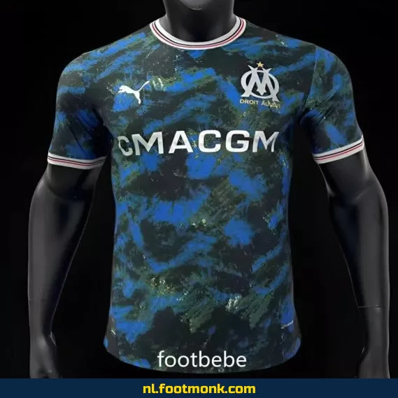 Olympique Marseille Uit Shirt 2024-2025 – Blauw Voetbalshirt | Officieel Fanwear | Heren & Dames | Aanbieding