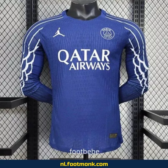 PSG 2024-2025 Lange Mouwen Voetbalshirt Blauw – Officieel Thuistenue – Koop Nu