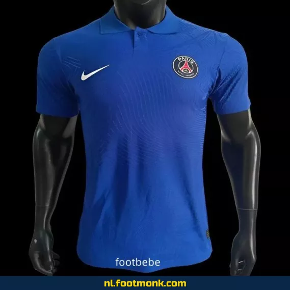 PSG 2025 Polo Voetbalshirt Blauw – Officieel Thuistenue | Voetbalshirts Dames & Heren | Personaliseerbaar