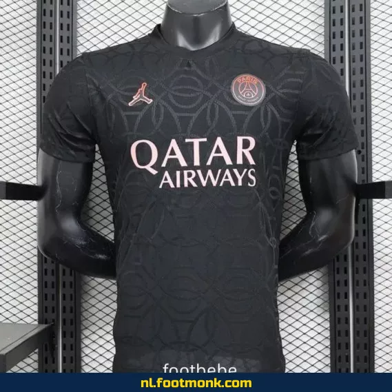 PSG Jordan 2024-2025 Zwart Trainingsshirt – Officieel Voetbalshirt voor Heren & Dames | Koop Nu