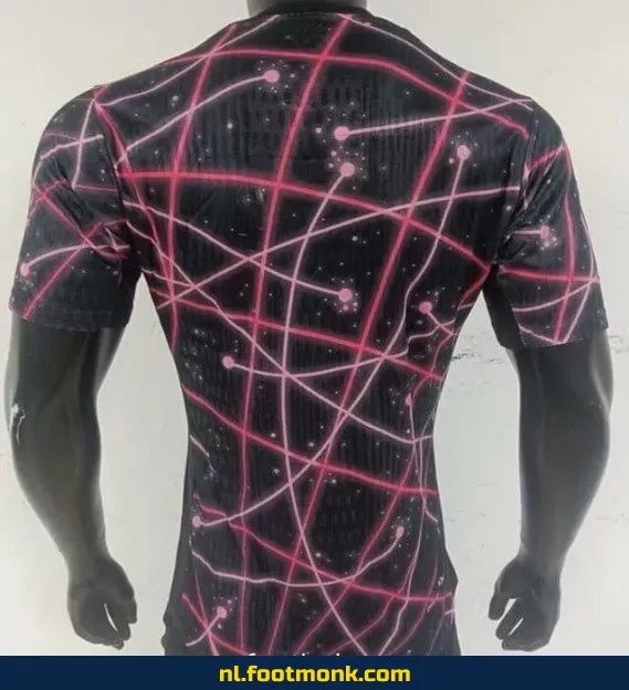 PSG Jordan Concept Voetbalshirt 2025-2026 - Zwarte Wedstrijdshirt - Officieel Fanwear