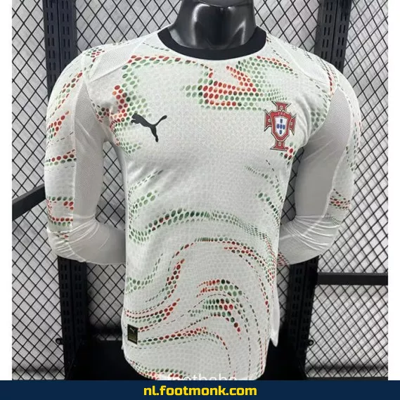 Voetbalshirt Portugal 2024/2025 - Langmouw, Officieel, Origineel, Fanshirt, Voetbalshirts Kopen