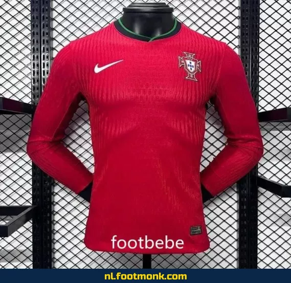 Portugal 2024 Thuisshirt Lange Mouwen – Officieel Voetbalshirt | Voetbalshirts Heren | Origineel Voetbalshirt