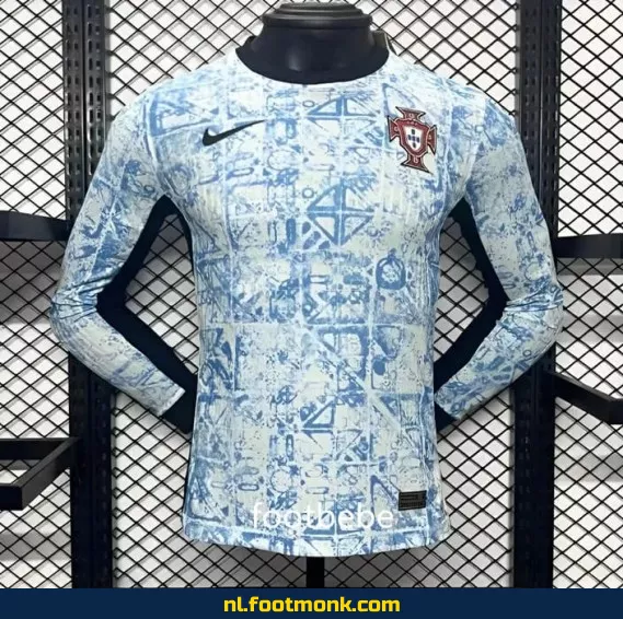 Portugal Euro 2024 Uit Thuisshirt Lange Mouw – Officieel Voetbalshirt