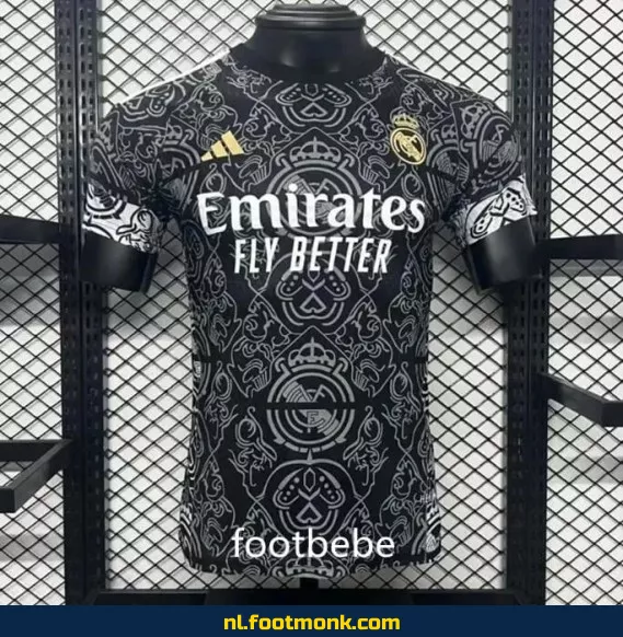 Real Madrid 2024-2025 Zwart Special Edition Voetbalshirt – Officieel Voetbaltenue | Voetbalshirts Dames/Heren/Kinderen | Origineel & Authentiek