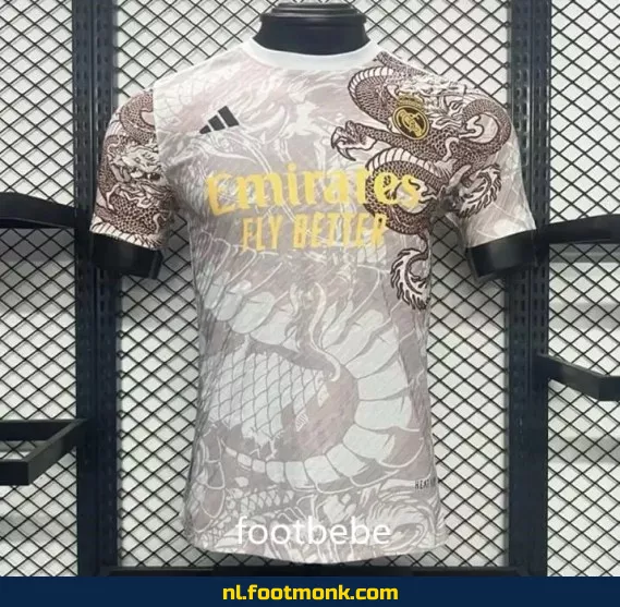 Real Madrid 2024 Dragon Bruin Voetbalshirt – Officieel Thuistenue – Voetbalshirts voor Volwassenen en Kinderen