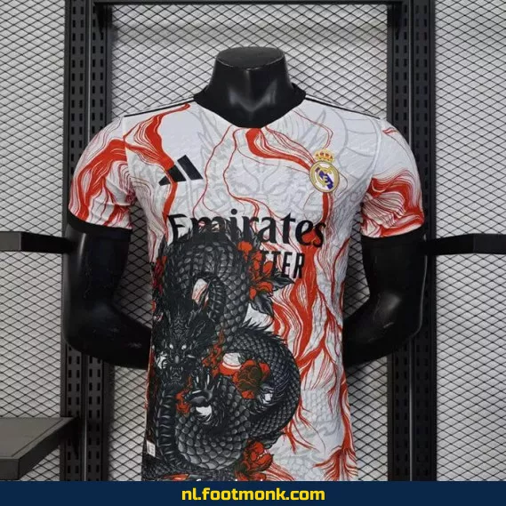 Real Madrid Dragon Zwart Voetbalshirt 2025-2026 – Officieel Thuistenue | Koop Nu