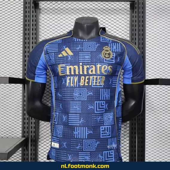 Real Madrid Speciale Editie Blauw Voetbalshirt 2025-2026 – Officieel Voetbaltenue | Heren, Dames & Kinderen | Personaliseerbaar