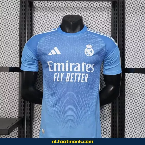 Real Madrid 2025/2026 Doelman Shirt Blauw – Officieel Voetbalshirt | Voetbalshirts Dames & Heren | Origineel Voetbalshirt Kopen