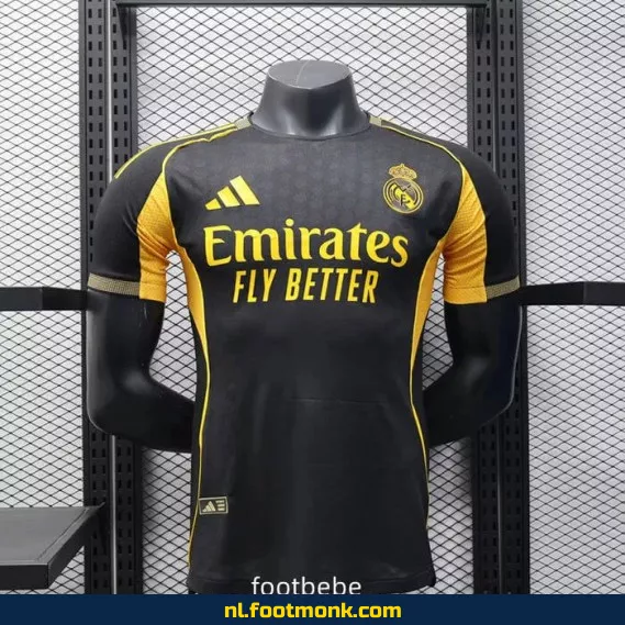 Real Madrid Voetbalshirt 2025-2026 Zwart – Officieel Thuistenue | Voetbalshirts Dames/Heren/Kinderen | Origineel & Authentiek