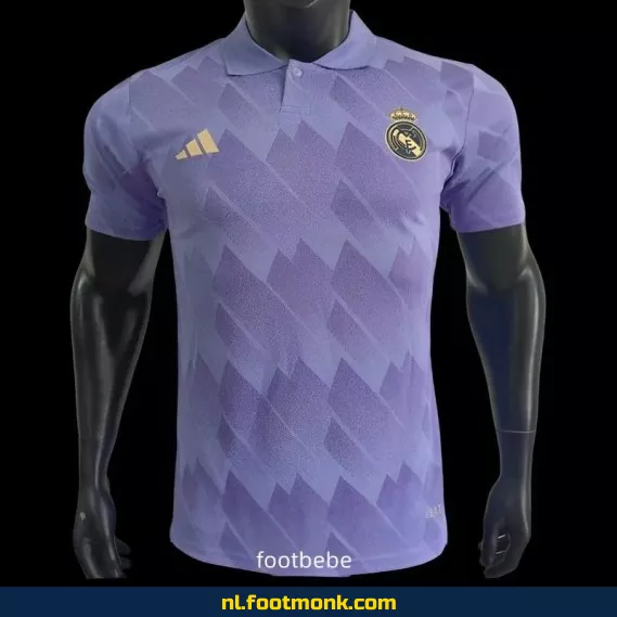 Real Madrid 2025 Polo Violet Voetbalshirt – Officieel Voetbalshirt voor Dames & Heren – Fanwear aanbieding