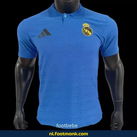 Real Madrid 2025 Blauw Polo Voetbalshirt – Officieel Voetbaltenue | Heren & Dames | Origineel & Aanbieding