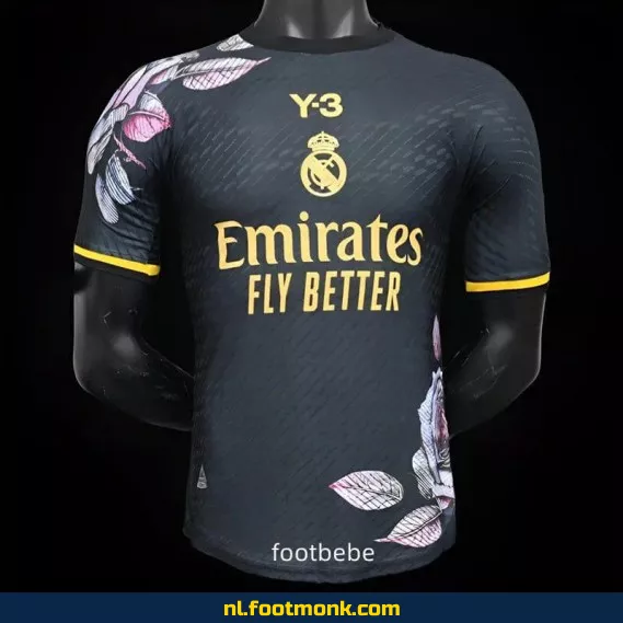 Real Madrid Y3 2024/2025 Zwart Voetbalshirt – Officieel Thuistenue | Voetbalshirt Kopen | Origineel & Authentiek