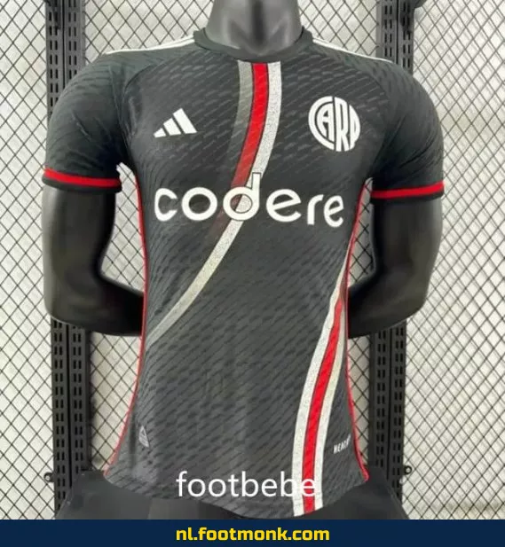 River Plate Derde Thuisshirt 2024/2025 - Zwart Voetbalshirt - Officieel Fanwear