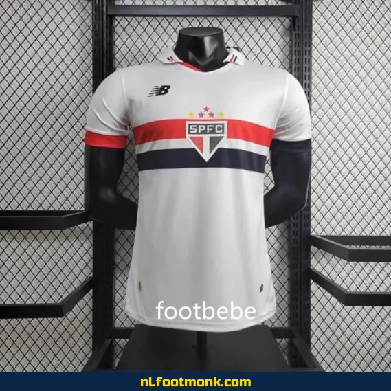 Officieel São Paulo Thuisshirt 2024-2025 - Wit Voetbalshirt - Origineel Voetbalshirt voor Supporters - Dames & Heren