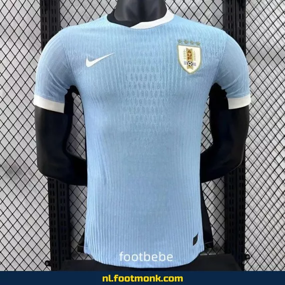 Officieel Uruguay Thuisshirt 2024-2025 – Blauw Voetbalshirt voor Dames & Heren – Authentiek Voetbalshirt met Optie tot Personalisatie