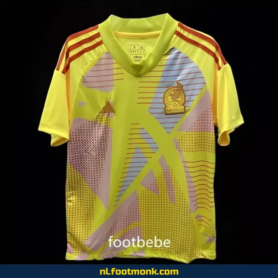 Mexicaans keepersshirt 2024 - Geel voetbaltenue - Officieel voetbalshirt voor keepers - Fanwear aanbieding