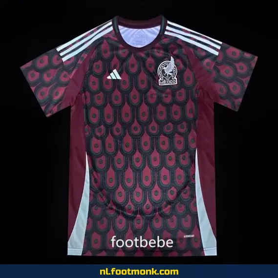 Mexicaans voetbalshirt 2024 - Copa America thuisshirt rood | Officieel voetbalshirt | Voetbalshirt kopen