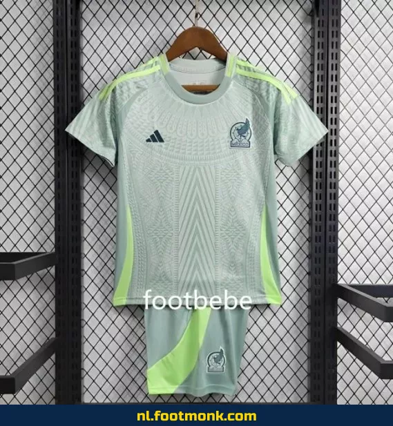 Mexicaans voetbalshirt voor kinderen - Copa América 2024 uit shirt | Officieel voetbalshirt | Voetbalshirt personaliseren | Fanwear aanbieding