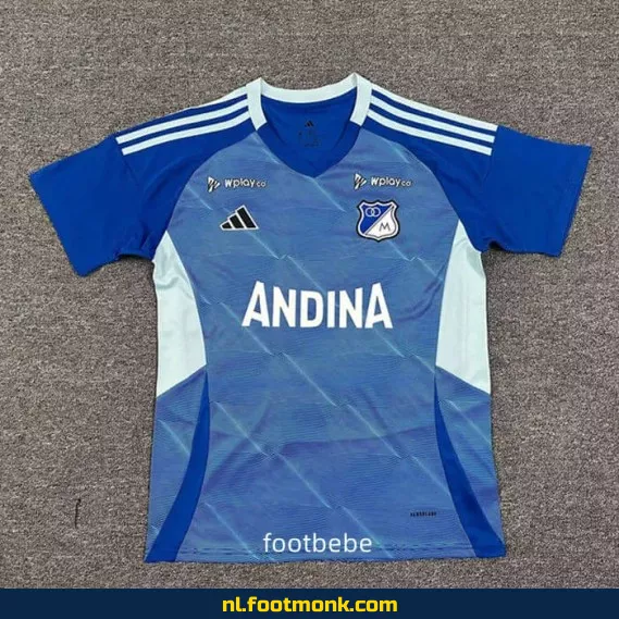 Millonarios Thuisshirt 2025-2026 | Officieel Voetbalshirt | Dames & Heren | Fanwear | Aanbieding