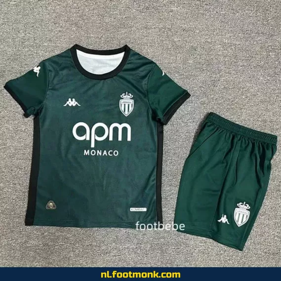 Monaco Derde Tenue Voetbalshirt Kinderen 2024-2025 | Officieel Voetbalshirt | Customizen
