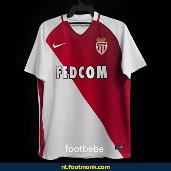 Monaco Vintage Voetbalshirt 2016-2017 Thuistenue - Officieel Retro Voetbaltenue | Voetbalshirts Aanbieding