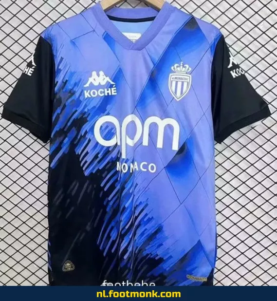 AS Monaco Thuisshirt 2025/2026 – Speciale Editie Blauw | Officieel Voetbalshirt | Heren & Dames | Personaliseerbaar | Snelle Levering