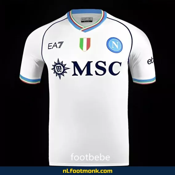 Napoli 2023-2024 Uit Thuisshirt Wit – Officieel Voetbalshirt | Voetbalshirts 2023 | Originele Voetbalshirts