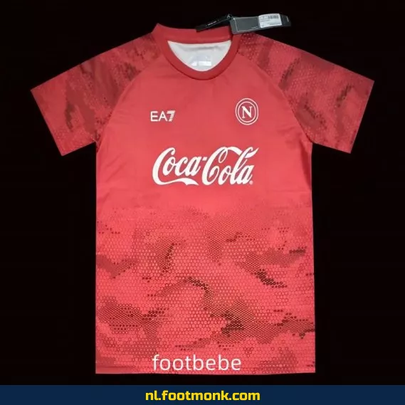 Napoli 2024-2025 Trainingsshirt Rood – Voetbalshirt Kopen | Officieel Voetbalshirt | Voetbalshirts Online