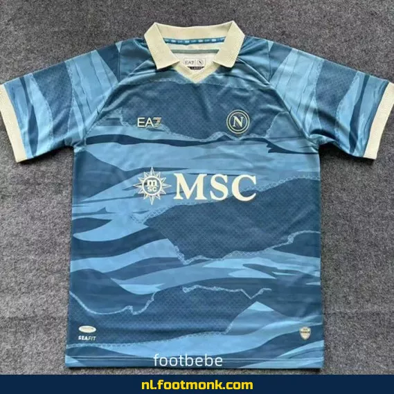 EA7 Napoli Voetbalshirt 2025 – Officieel Thuistenue | Origineel Voetbalshirt voor Dames & Heren