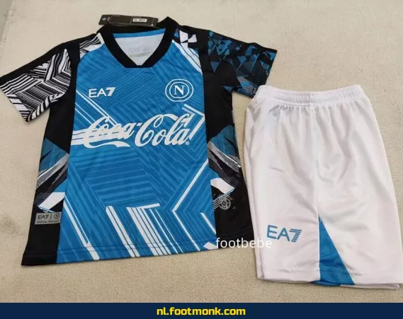 Napoli Voetbalshirt Kinderen 2024-2025 Trainingsshirt Blauw – Officieel Voetbalshirt, Personaliseerbaar