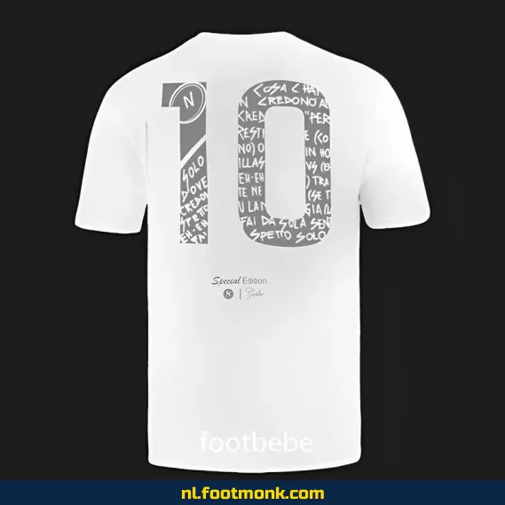 Napoli x Geolier 2024 Special Edition Wit Voetbalshirt – Officieel, Personaliseerbaar & Exclusief
