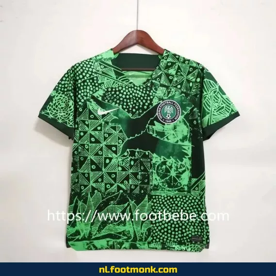 Nigeria Voetbalshirt 2022-2023 Pre-Match Groen – Officieel Voetbalshirt | Voetbalshirt Dames/Heren | Fanwear | Aanbieding