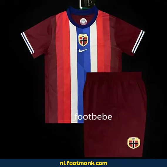 Norwegen Thuisshirt Kinderen 2024-2025 – Officieel Voetbalshirt | Personaliseerbaar