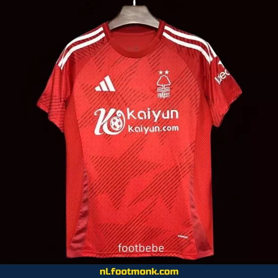 Nottingham Forest Thuisshirt 2024-2025 – Rood Voetbalshirt | Officieel Voetbaltenue | Heren, Dames & Kinderen | Personaliseerbaar