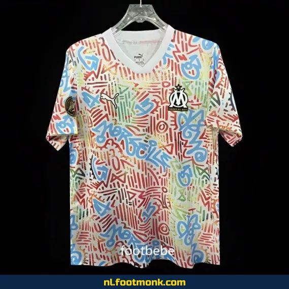 Olympique Marseille Voetbalshirt 2024-2025 Afrika Thuistenue – Wit | Officieel Voetbalshirt | Heren & Dames | Personaliseerbaar | Fanwear Aanbieding