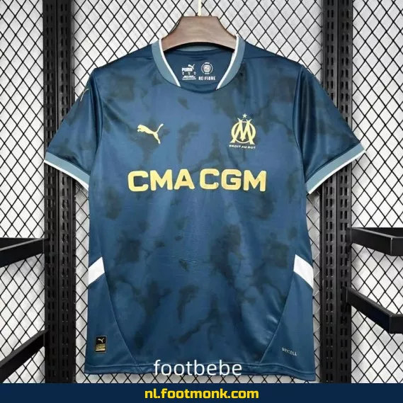 Olympique Marseille Voetbalshirt 2024-2025 - Blauw | Officieel Voetbalshirt | Heren & Dames | Fanwear | Aanbieding