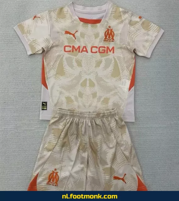 Olympique Marseille Kinderkeeper Shirt 2024-2025 – Officieel Voetbalshirt voor Jongens en Meisjes – Koop Nu