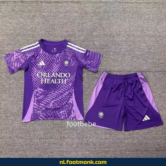 Orlando City Thuisshirt Kinderen 2025-2026 | Officieel Voetbalshirt | Kids Voetbaltenue | Fanwear | Aanbieding