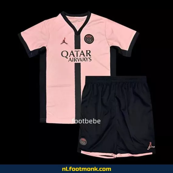 PSG Voetbalshirt Kinderen 2024-2025 Derde Tenue Roze - Officieel Voetbalshirt, Voetbalshirt Kopen Online