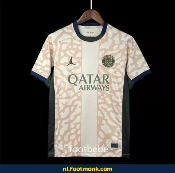 PSG Jordan Vierde Voetbalshirt 2023-2024 – Officieel Voetbaltenue | Dames & Heren | Met Bedrukking