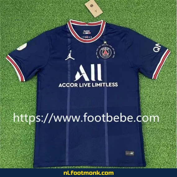 PSG Jordan Voetbalshirt Thuistenue met 1 Ster – 10x Kampioen Frankrijk | Officieel Voetbalshirt voor Mannen & Vrouwen | PSG Fanwear 2023
