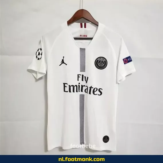 PSG Jordan Vintage Voetbalshirt 2018-2019 - Officieel Retro Voetbalshirt Blanc - Koop Originele Voetbalshirts Online