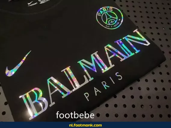 PSG X Balmain voetbalshirt 2023-2024 zwart – Officieel voetbalshirt voor heren en dames | Koop nu online