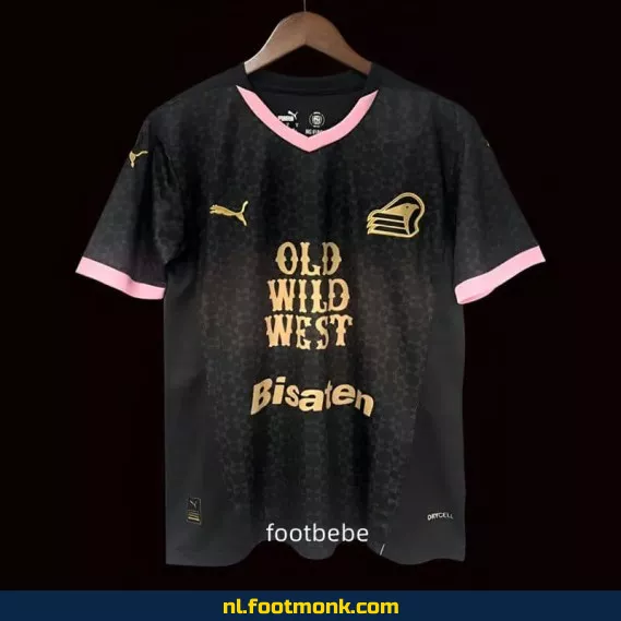 Palermo 2024-2025 Uit-shirt Zwart – Officieel Voetbalshirt | Voetbalshirt Kopen Online – Aanbieding voor Supporters
