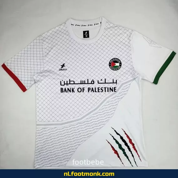 Palestina Voetbalshirt 2024-2025 - Wit - Authentiek Fanwear