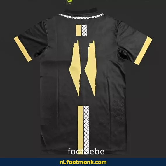 Palestina Voetbalshirt 2024-2025 - Zwarte Fanwear | Officieel Thuistenue | Bedrukking Optie