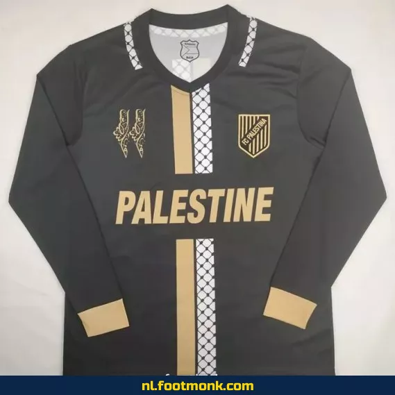 Palestina Voetbalshirt 2024-2025 – Zwart Lange Mouwen – Officieel Voetbaltenue – Bestel Nu Online