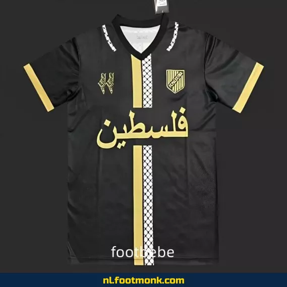Palestina Voetbalshirt 2024-2025 - Zwarte Fanwear | Officieel Thuistenue | Bedrukking Optie