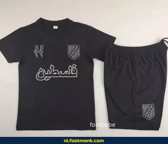 Palestina Voetbalshirt Kinderen 2024-2025 - Zwart | Officieel Voetbaltenue | Personaliseerbaar